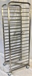 Transport trolley / freezer trolley stainless steel for 60x40 cm trays NEW!