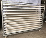 Puller wagon with 12 pullers for 220cm deep oven Partly NEW