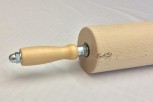 Teigroller Wellholz– Nudelrolle - Rollholz mit Holzgriffen 350 mm ( 2 Stück )